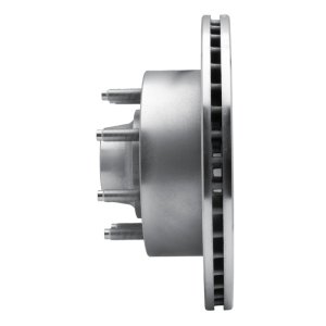 Ford E-350 Econoline Brake Rotor (1) - Front Left - R1 Concepts - Drilled & Slotted - Silver - `95-`07